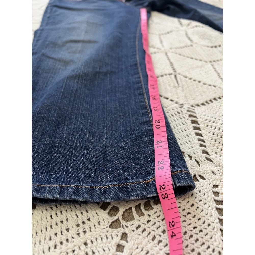 99% Cotton Lucky Brand Bootcut Jeans Womens 28 Cropped Stretch Lolita Fit Style - Picture 3 of 9